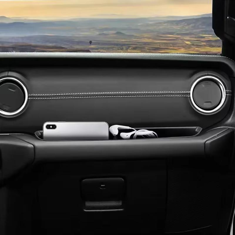For Jeep Wrangler JL 2018 -2023 2024+ Car Copilot Seat Storage Box Tray Case Organizer Car Accessories