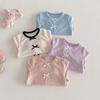 Girls' Bowknot T-shirt - 2026 New Spring Korean Style