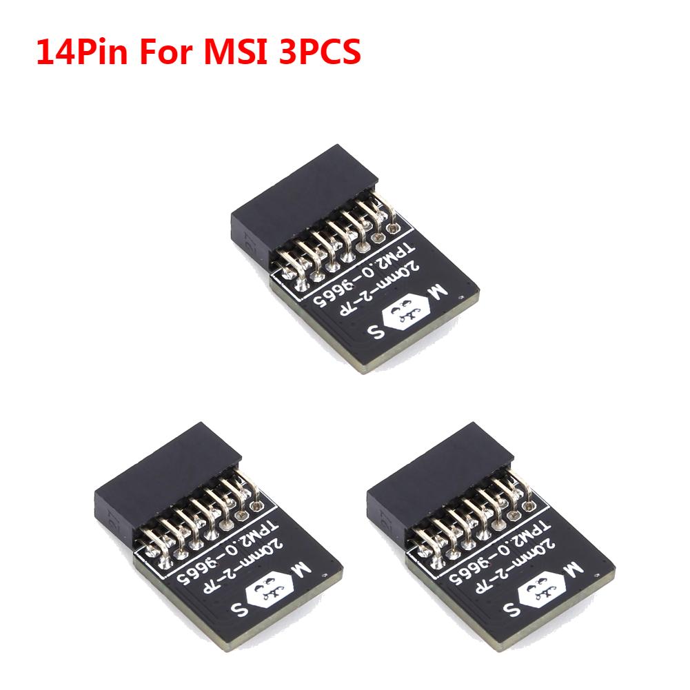 10/5/3/1PCS TPM 2.0 Encryption Security Module Board 4GB For ASUS ASRock MSI ASRock GIGABYTE LPC 14/18/20 Pin Motherboards Card