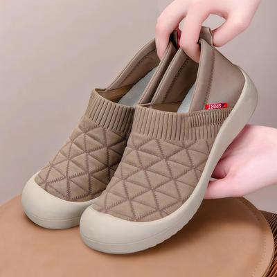 Women's Versatile Summer Slip-On Flats - Comfortable Soft Sole Beijing Cloth Shoes