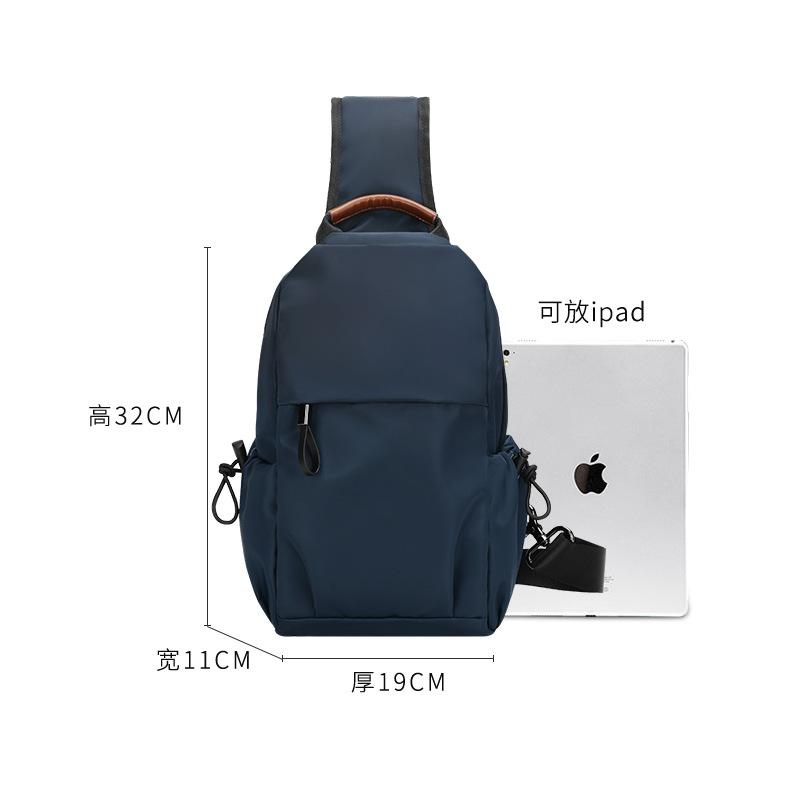 Chest Bag Backpack Large Capacity Casual Fanny Pack Shoulder Bag Sports Messenger Bag Men'S Bag