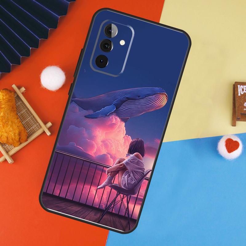 Flying Whale Magical Case For Samsung Galaxy A54 A34 A14 A55 A35 A33 A53 A13 A23 A17 A06 A16 A56 A36 A52 A32 A15