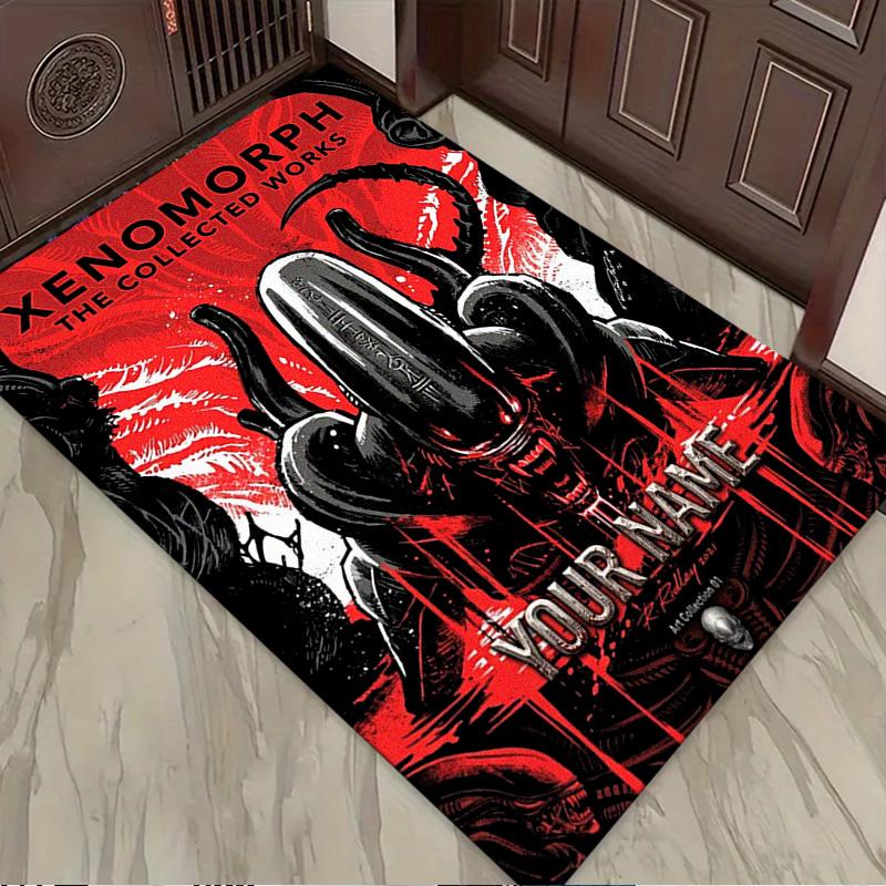 Name Custom Aliens Monster Carpet Rug for Living Room Bedroom Home Sofa Decoration,Kids Play Non-slip Floor Mat