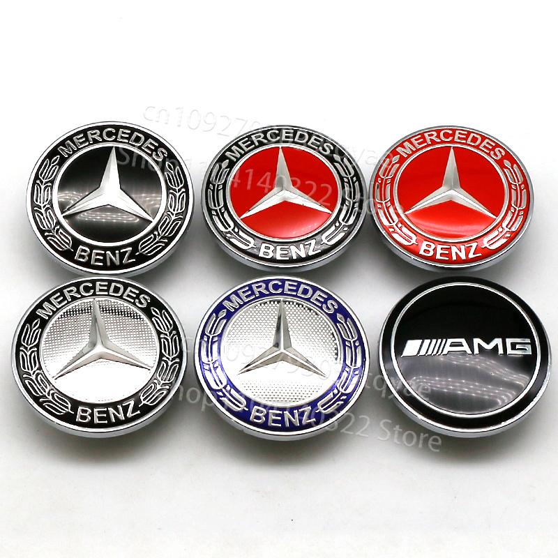 2025 Hot 1pc 57mm 2Pin AFFALTERBACH Tree Hood Sticker for AMG Mercedes-benz A35 A45 GT50 W177 W246 GLB SLK GLA AMG Hood Sticker