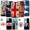 Etui na telefon z flagą Gruzji dla Apple iPhone 17 Air 16 15 Plus 14 + 13 Mini 12 11 Pro Max 7 8 SE 16Max Miękkie etui Coque 17 Air