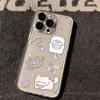 Cartoon cute cat for iPhone17promax Apple 16 mobile phone case 14/13 fine hole 15 transparent