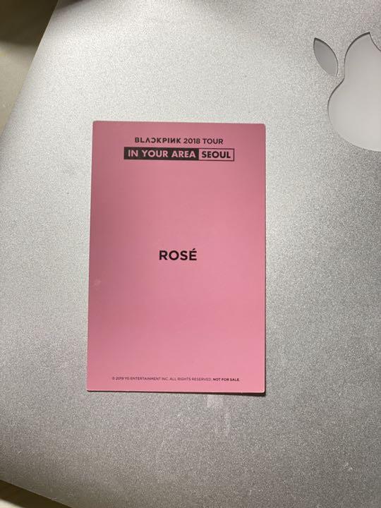 [USED] BLACKPINK ROSÉ DVD Seoul Contrast Card