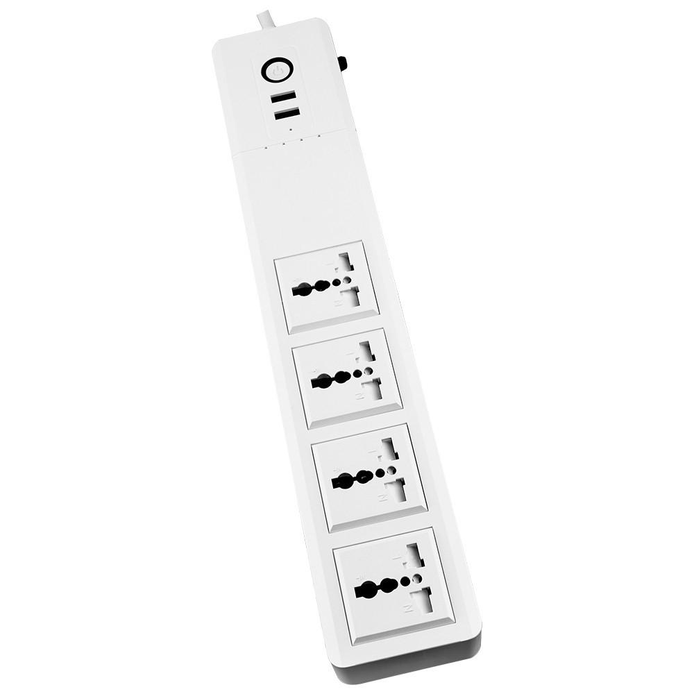 Universal Outlets Sockets Home Office Portable WiFi Smart Power Strip Dual USB Remote Control Surge Protector