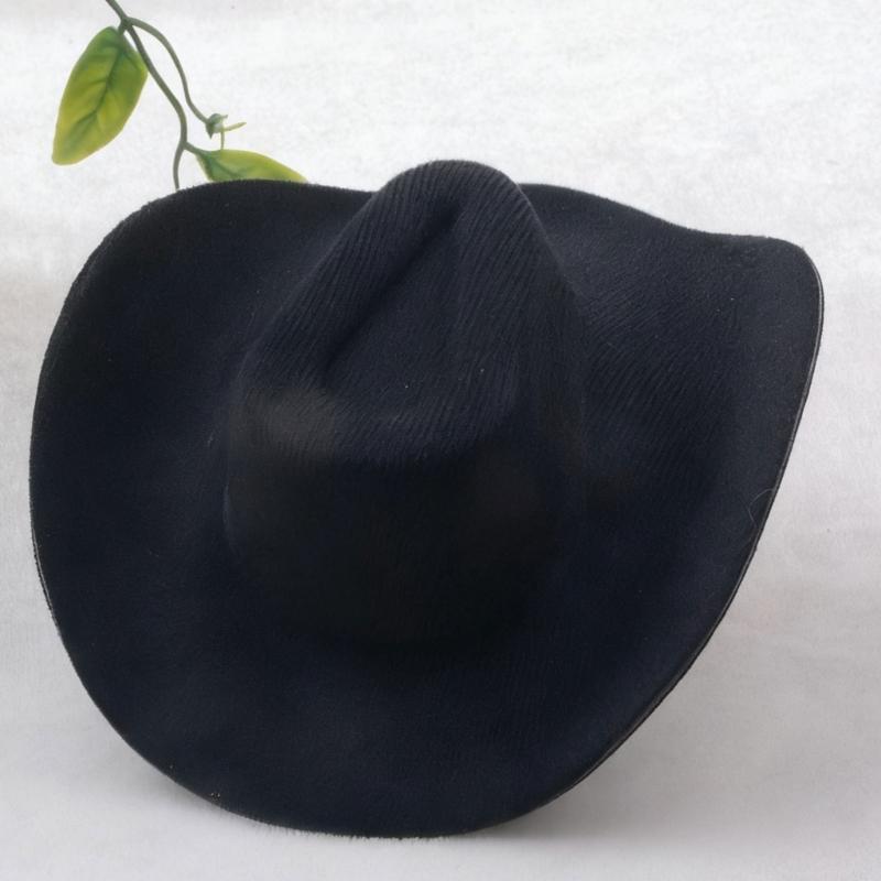 Tiny Western Cowboy Hat Miniature Fabric Hat Ornament For Handmade Craft Clothing Wrapping Sewing Costume Embellishment