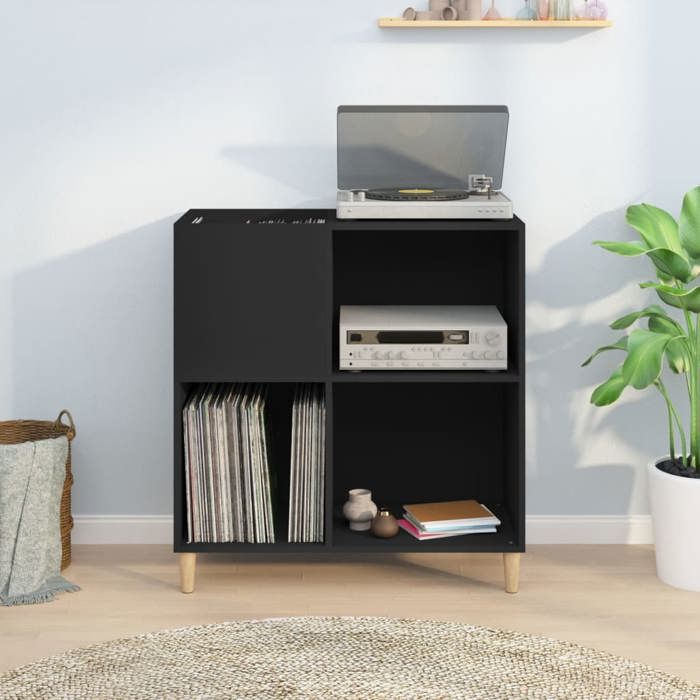 VidaXL Record Cabinet, Side Cabinet with Storage, Furniture for Turntable, Living Room Buffet, Industrial, Home 831990