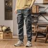 New Retro Design American Slim and Loose Casual Work Tying Pants Versatile Thin Style
