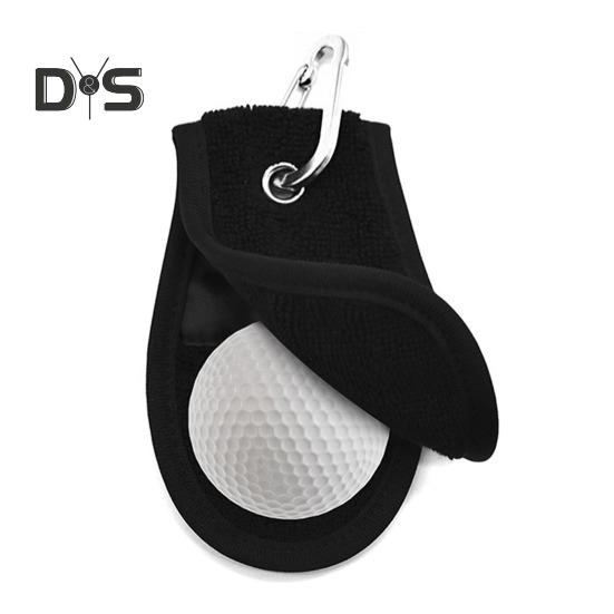 Prosop de minge de golf moale și absorbant, prosop mic de minge de golf cu clemă pentru saci de golf, accesorii de curățare a mingii de golf pentru jucători de golf