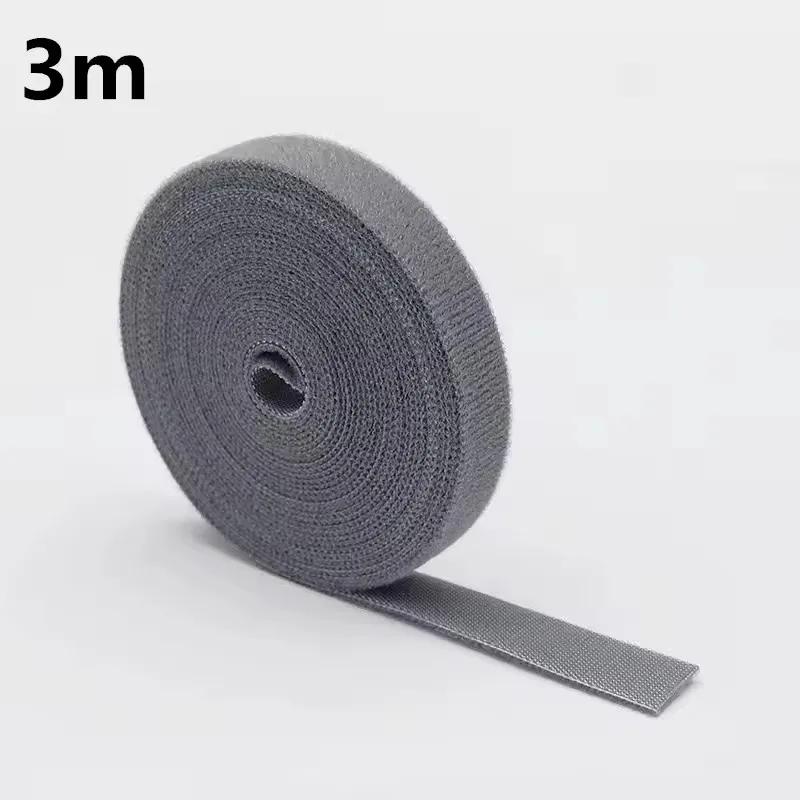 1/5M Cable Ties Reusable Adhesive Hook Loop Bundle Fastener Nylon Strap Organizer Self Clip Holder Management Straps Wire Tie