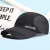 Men Baseball Hat Hollow Out Lightweight Mesh Sun Protection Summer Hat for Running