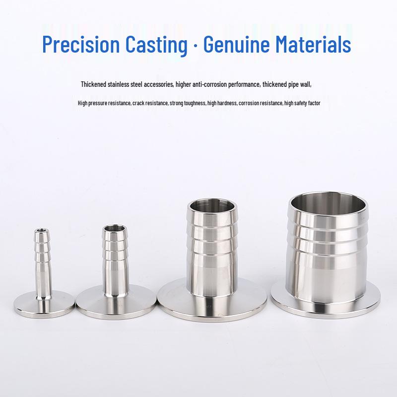 304 Stainless Steel KF Quick-Connect Hose Barb and Clamp (KF16-50)