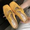 Fashion Handmade Weave Butterfly-knot Brand Flat Slippers Women Fashion Shallow Mary Jane Shoes Comfortable Casual Retro Designer Shoes