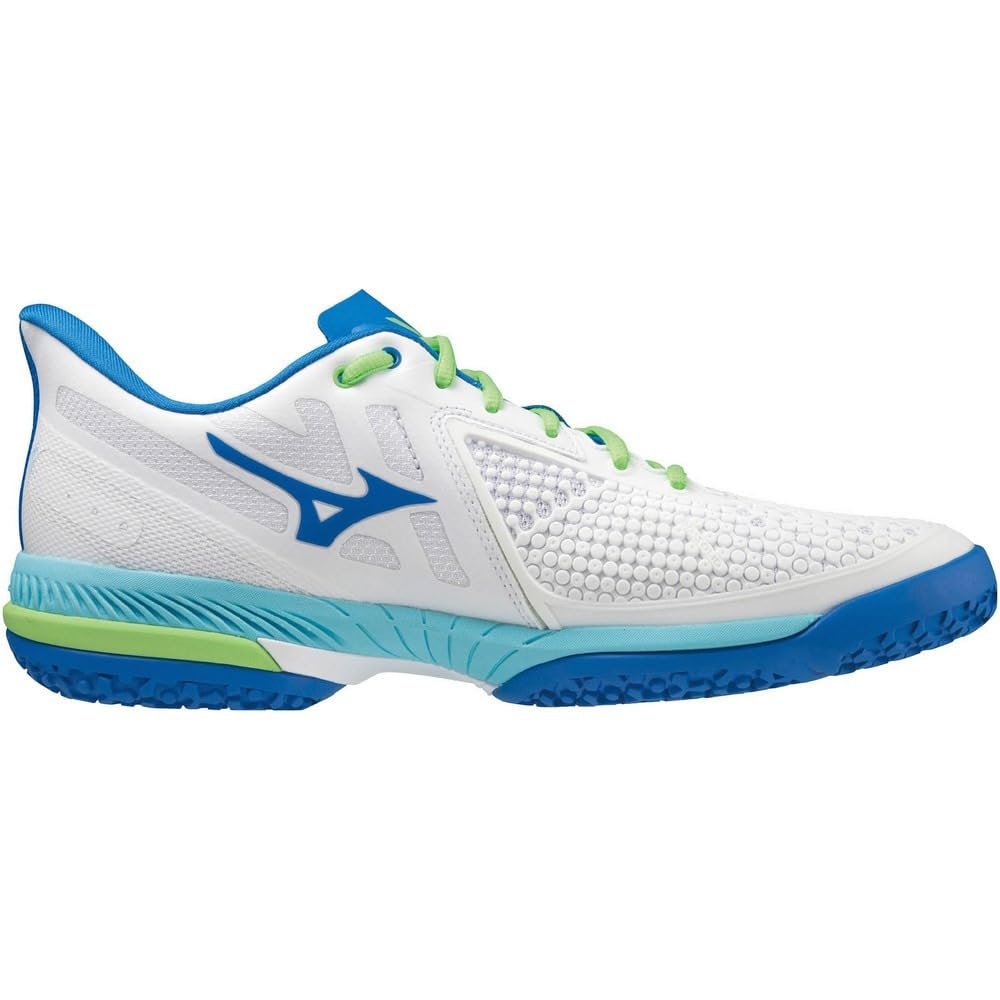 Tennis Shoes Wave Exceed TOUR 5 OC Artificial Grass Court Club Activities Lightweight Game Cm 2E [Mizuno] Clay/Sand White/Blue/Lime 22.5