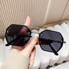 Cute Square Designer Sunglasses Women Men Metal Frame Trendy Sun Glasses Female Male Brand Fashion