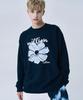 MILLION DAY Million Flower Sweatshirt_Navy