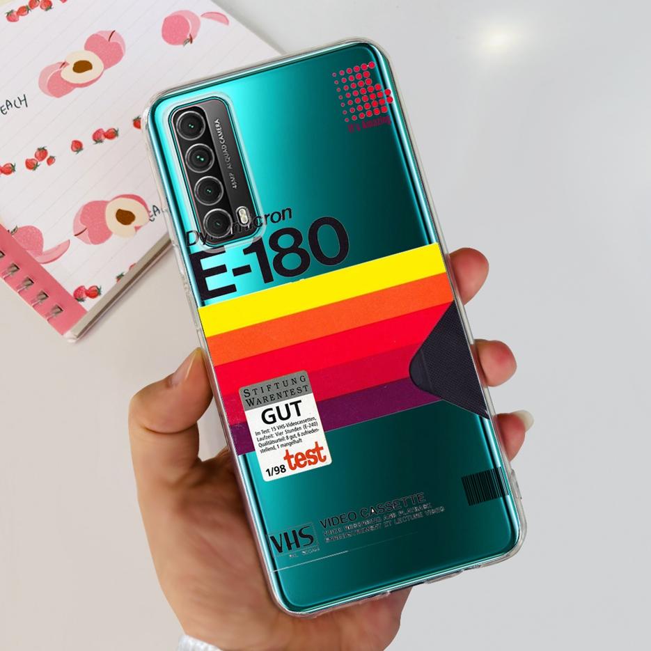 For Huawei P Smart 2021 Case PPA-LX1 PPA-LX2 New Fashion Painted Cover Soft TPU Phone Case For Huawei Y7a Psmart 2021 Coque Capa