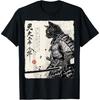 Chat Samouraï Art Japonais Anime Cadeaux Hommes Femmes Enfant T-shirt Graphique