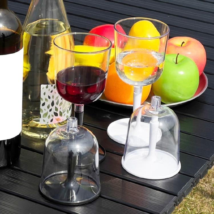 Outdoor Travel Camping Unbreakable Wine Glasses Foldable Wine Glass, Shatterproof and Clear Portable Wine Glasses