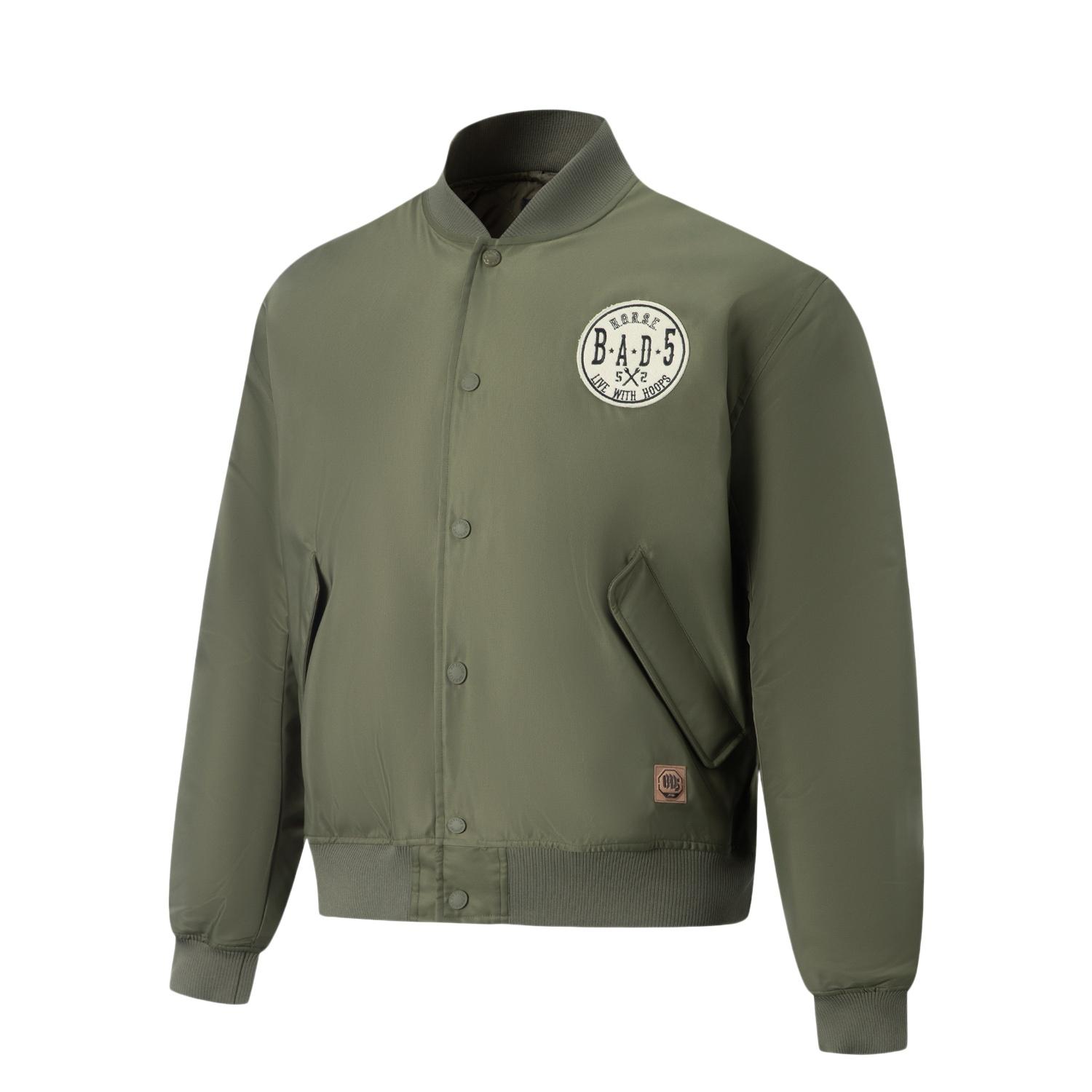 

Li Ning Bad5 3D Куртка с вышивкой логотипа с бейсбольным воротником Мужская куртка AJMW007-4 XL