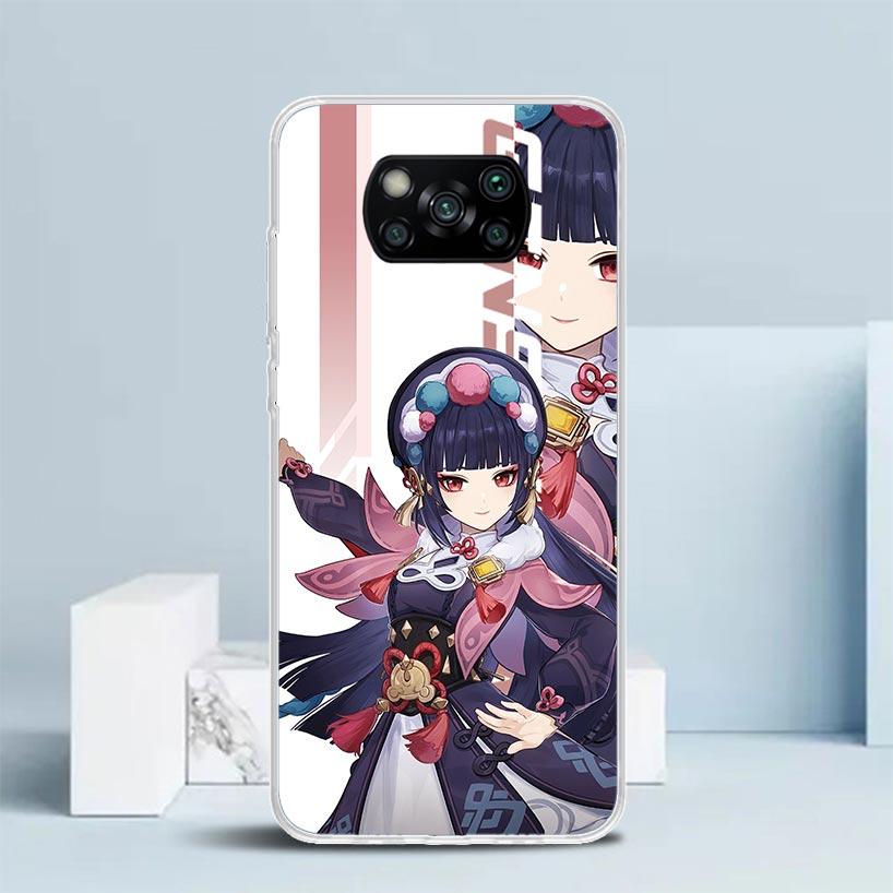 Coque de téléphone Anime Genshin Impact Pour Xiaomi Poco F7 Ultra X5 X6 X7 Pro M7 Redmi 15C 15 13C 13 12C 12 10C 10 10A 9 9C 9A 9T Housse