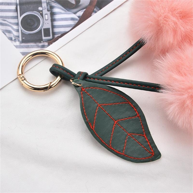 Cherry Keychain Bag Pendant Bag Accessory Plush Texture Key Holder Key Ornament Suitable for Gifting and Daily Use