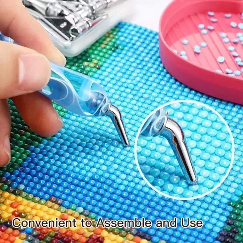 Ferramenta de Pintura Diamante 5D DIY Metal Ponta Caneta de Perfuração Cabeças Acessórios de Bordado Diamante Substituição Metal Ponta Multi Colocador