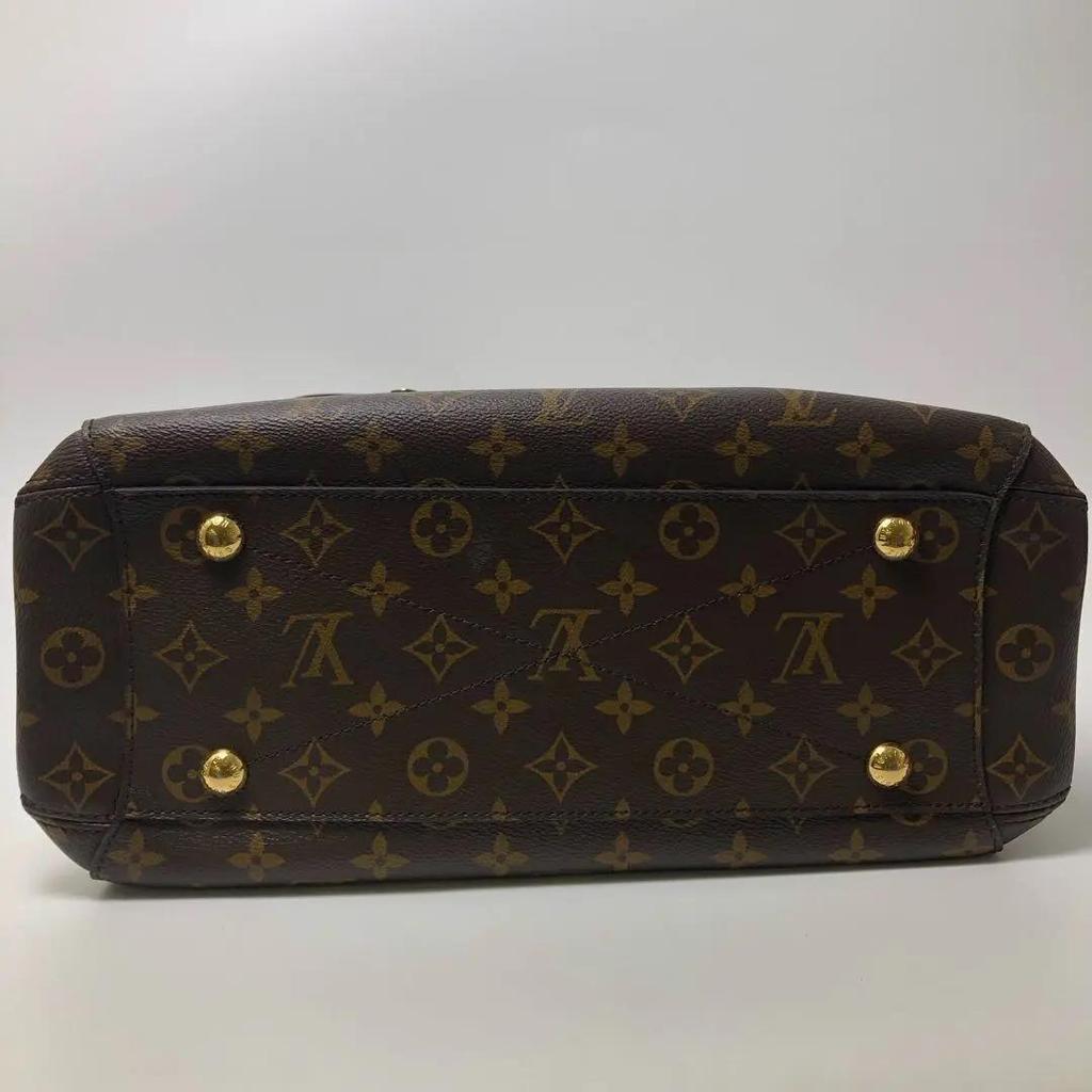 [Tweedehands] Montaigne Monogram Canvas en Leer Tote Tas Medium - Goed #1U106SK