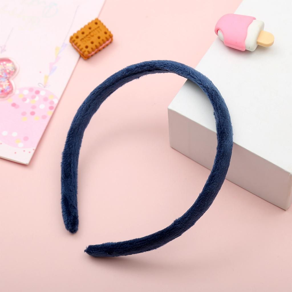 Candy Colorful Winter Elastic Plain Hair Bands Hard Hair Hoop Crown Tiara Base Crafting Accessories for Women Girls