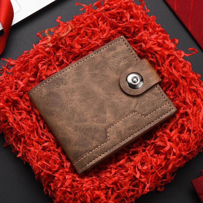 PU Leather Men Short Wallet Ultra Slim Credit Card Holder Multi Card Case Purse Business Portable Fashion Wallet Coin Money Bag
