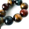 Natural Stone Power Stone Bracelet Tiger Eye for Men and Inner Circumference Women, 10mm, Approx. 17.5cm