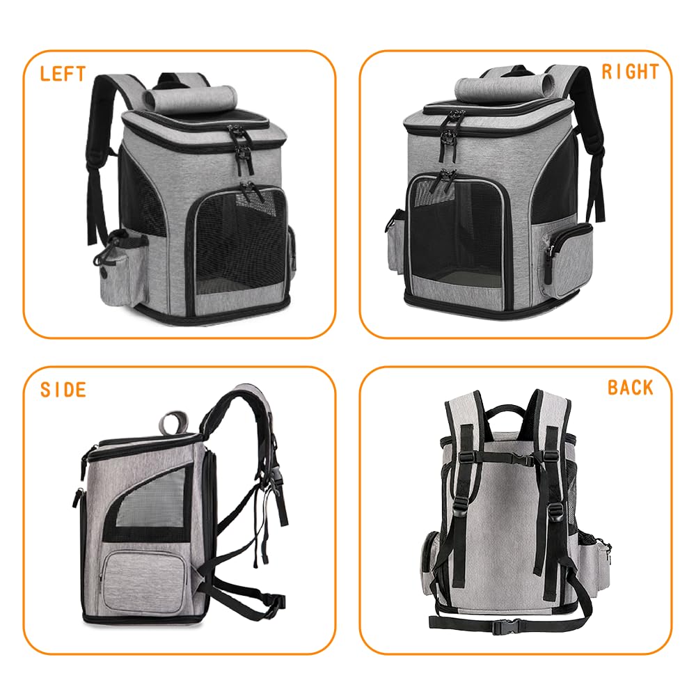 Utvidbar kjæledyrbæreveske for små og mellomstore hunder og med låsbar pustende netting og sammenleggbar kjæledyr perfekt for sykehus og katastrofeforebygging