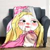 1pc Princess Crown Flannel Blanket Soft Warm Throw for Home, Office, Travel, All Season Cozy Bedding Gift, Office