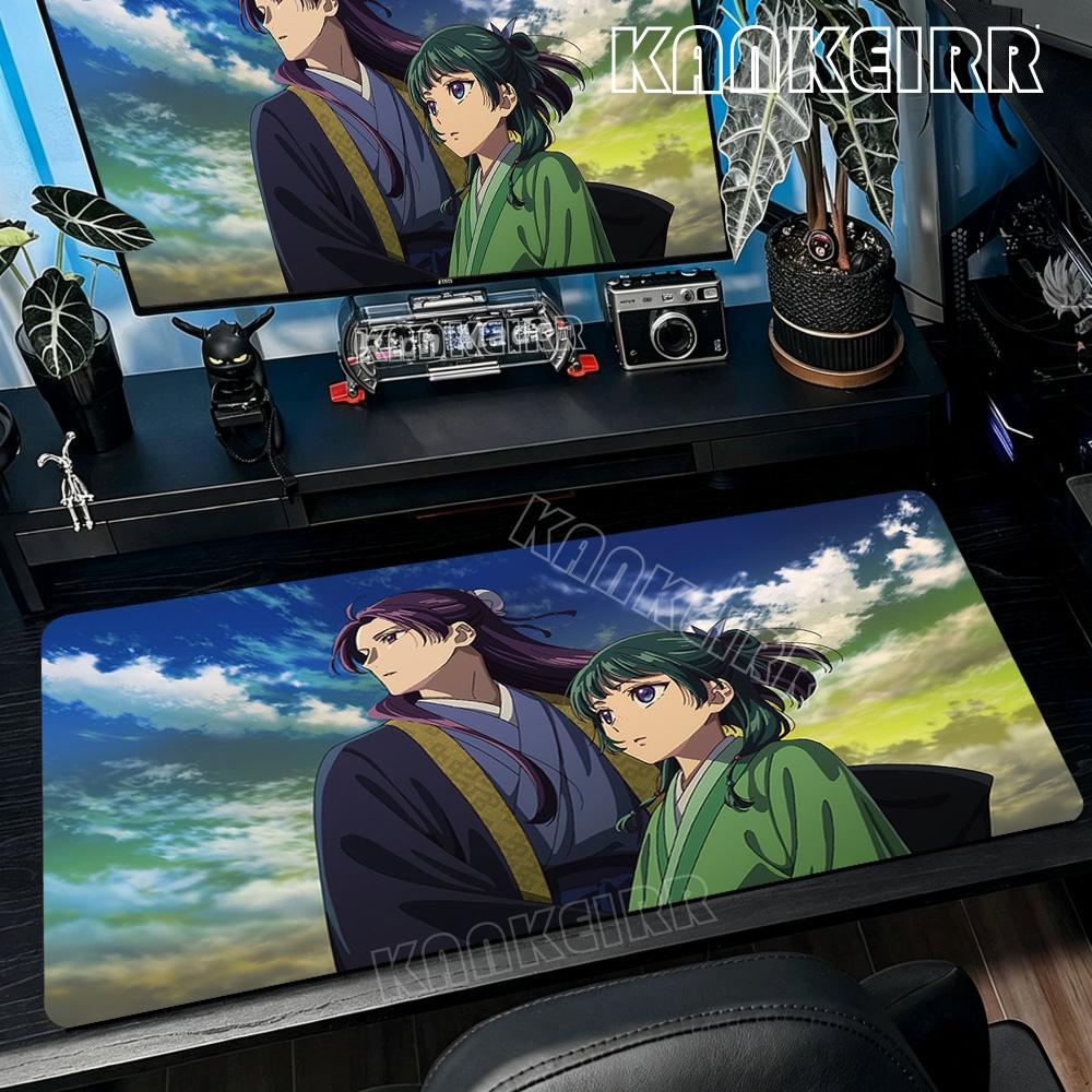 Süßes Schönes Anime die Apotheker-Tagebücher Mauspads Groß Rutschfestes Gummi-Mauspad Verriegelte Kanten Matte Langlebige Laptop-Gaming-Schreibtischmatten