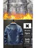 Men's Winter Fleece-Lined Denim Jacket - Trendy Korean Style, Loose Fit