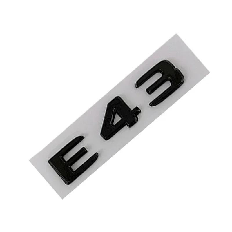 

3D ABS Black Chrome Car Rear Trunk Emblem Adhesive Stickers For AMG E Class W212 W213 E43 E53 E63 Auto Body Accessories