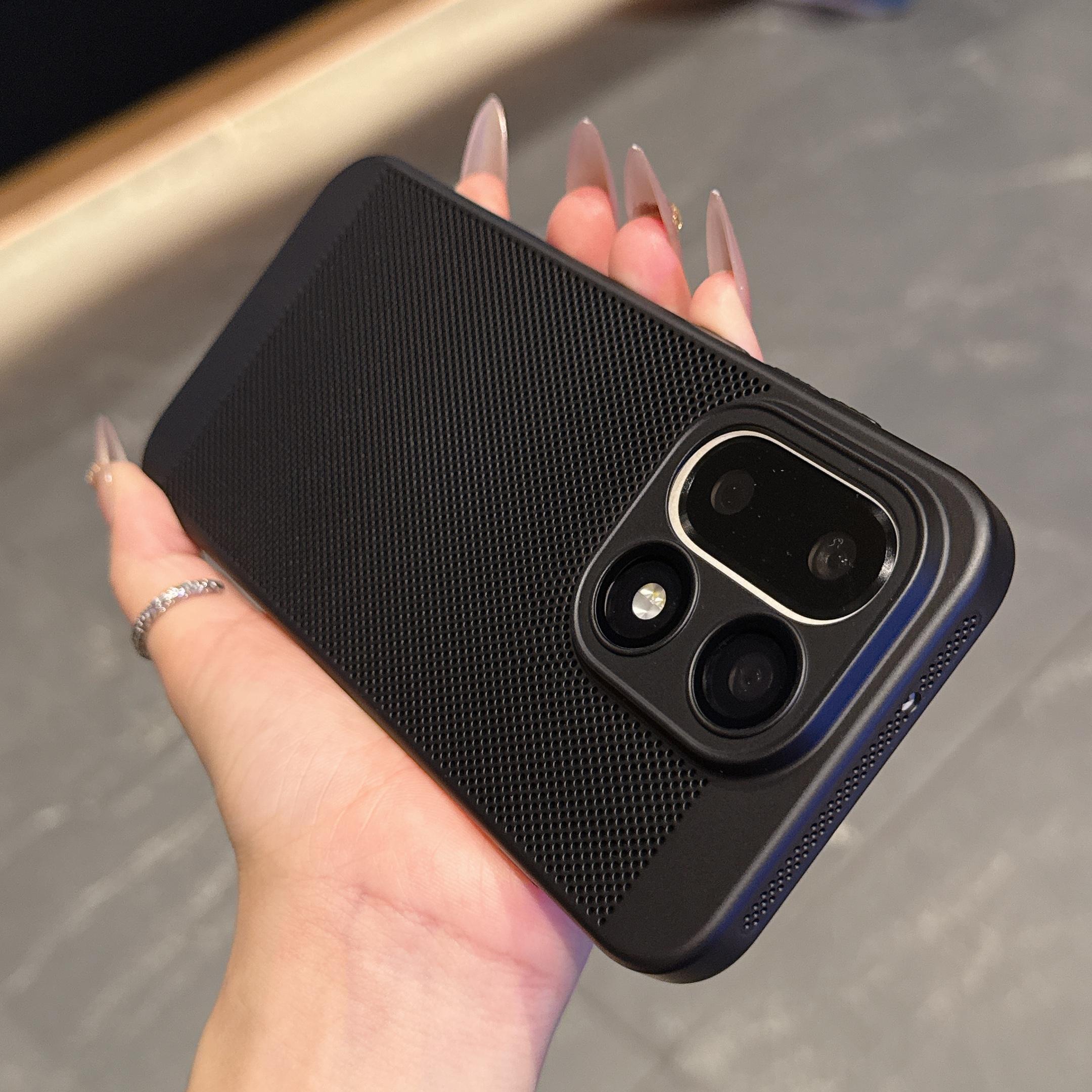 

Дихаючий Тонкий PC Чохол для Телефону з Розсіюванням Тепла Для Oneplus 15 13 12 T R ACE 5 3 Захист Лінзи Камери Скляною Сітчастою Кришкою для Охолодження OnePlus 13T