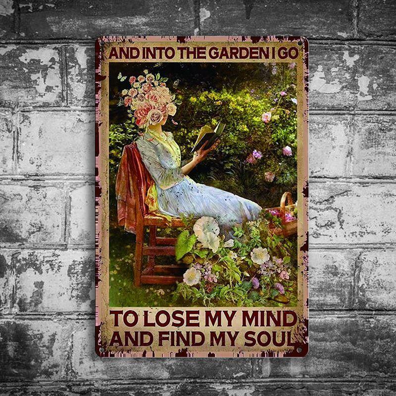 20CM Pastoral Life Artistic Conception Wall Hanging Painting Outdoor Wall Decoration Photography Props Iron Art Old Iron Painting