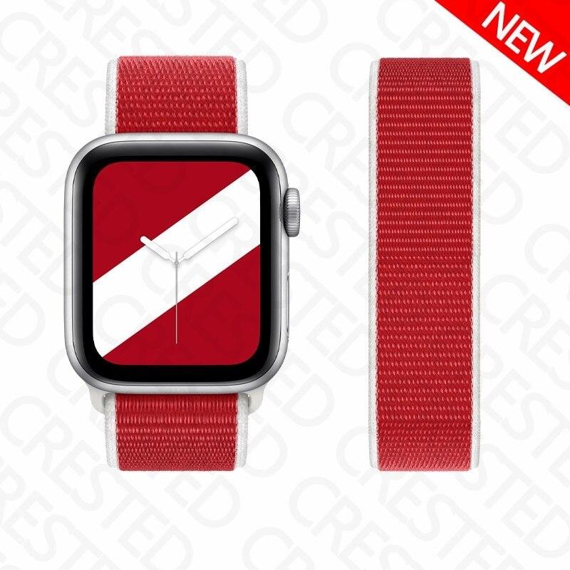 

Ремешок для Apple Watch Band 44 мм 40 мм iWatch 42 мм 38 мм Smartwatch Международный спортивный браслет с нейлоновой петлей Apple Watch 3 4 5 SE 6 42mm-44mm