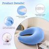 Ergonomic Gaming Pillow, Velvet U-Shaped Lap Cushion with Memory Foam for Long Sessions, Arm Support Reading Pillows for Bed & Sofa