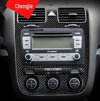 Volkswagen Old Sagitar 09-10 Carbon Fiber Interior Central Control CD Panel Decorative Sticker