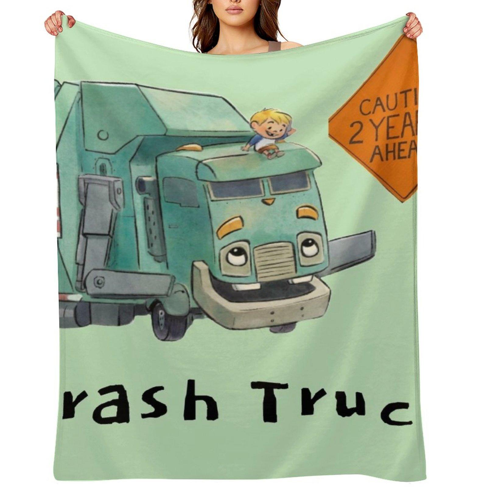 Trash Truck cartoon Netflix Throw Blanket Beautifuls Heavy Cute Plaid Hair Blankets 30x40in