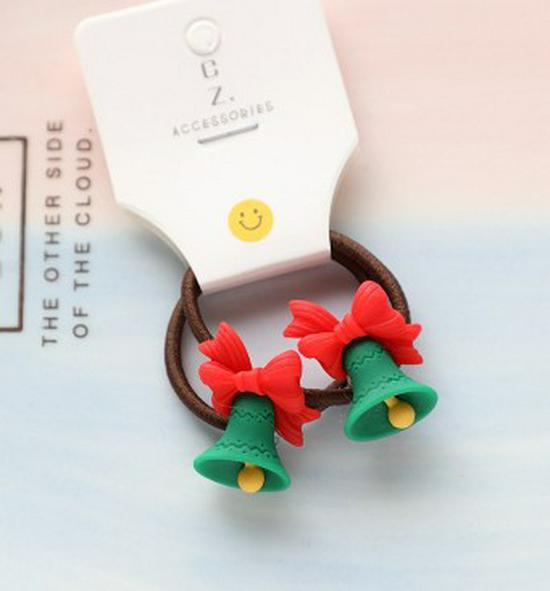 2021 Christmas Santa Claus Hair Ties & Headbands for Kids - Hair-Friendly Accessories