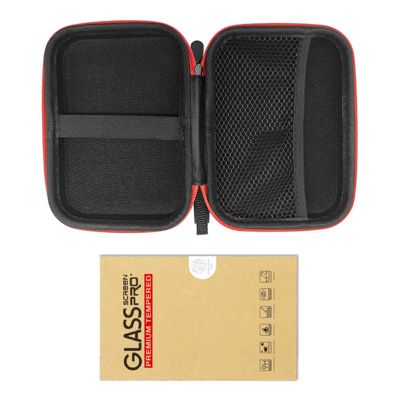 

Дорожная сумка для хранения, защитный чехол с защитой экрана, подходит для портативного игрового устройства RG406V, прозрачная ПЭТ-пленка в комплекте