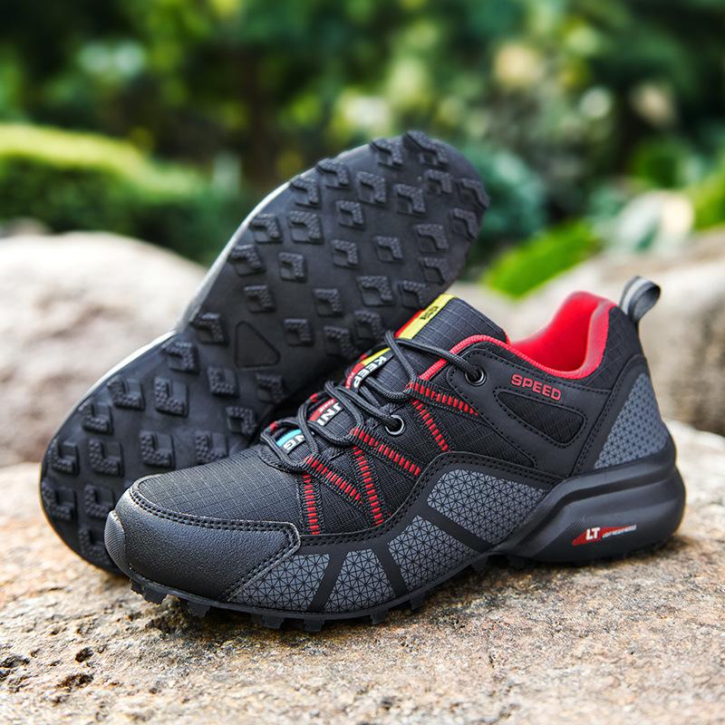 Frühlings- und Sommer-Plateau-Wanderschuhe Freizeit-Wander-Outdoor-Arbeitskleidungsschuhe leichte Herren-Einzelteile Plateau-Sportschuhe Outdoor-Schuhe