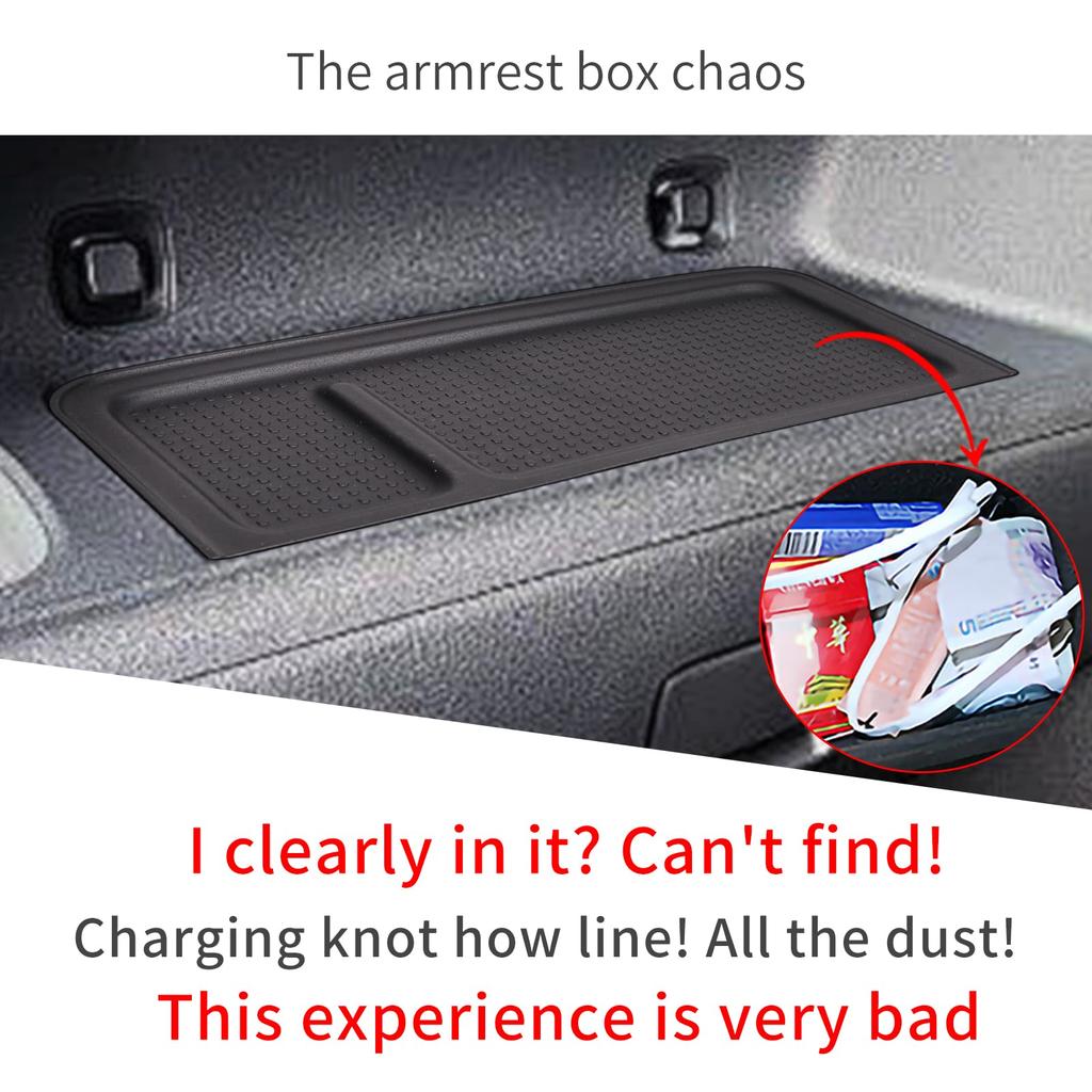 for Toyota SIENTA 3rd Generation 2025 TPE Instrument Panel Tray Storage Box Organizer Automotive Interior Accessories Black