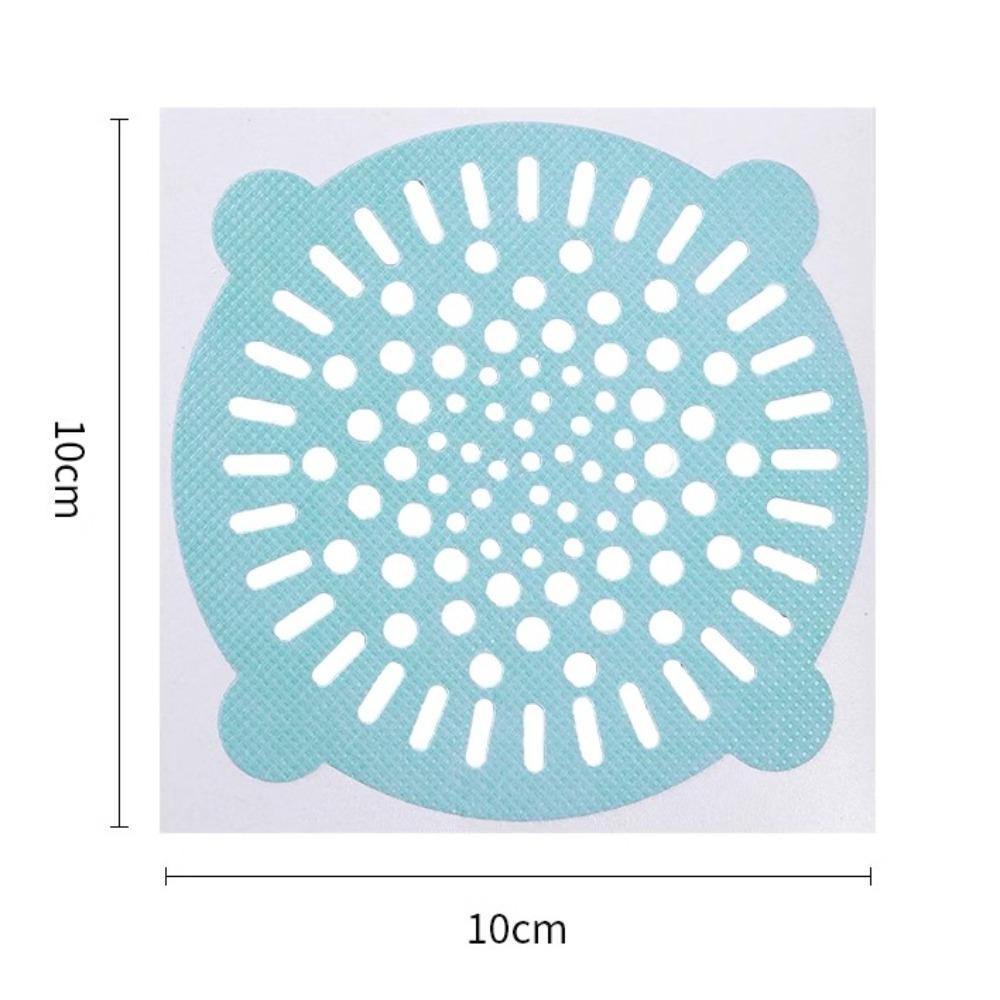 10pcs Hair Cleaning Disposable Floor Drain Sticker Hair Catcher Multipurpose Strainer  Kitchen